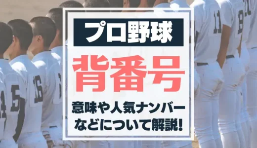 【野球】背番号の意味は？人気の背番号・永久欠番を紹介！